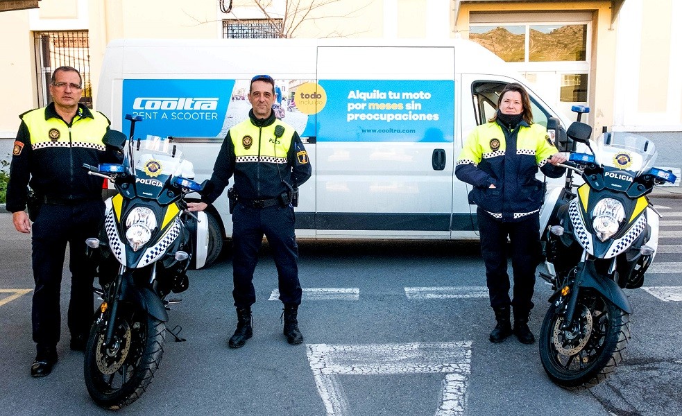 Cooltra incorporates 9 Suzuki for the Local Police of Castellón